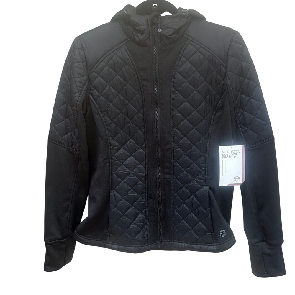 Mondetta Outdoor‎ Project Fusion Jacket Womens Medium Black Quilted Hybrid